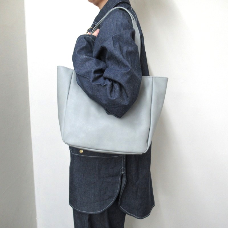 Legato Largo  スモーキーシボ５ポケットミニトート /MGY